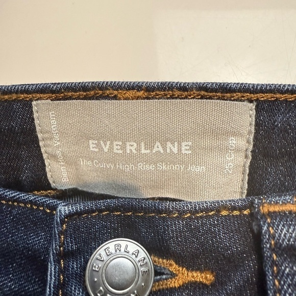 Everlane The Curvy High Rise Skinny Jean Cropped Size 25 - Picture 8 of 12